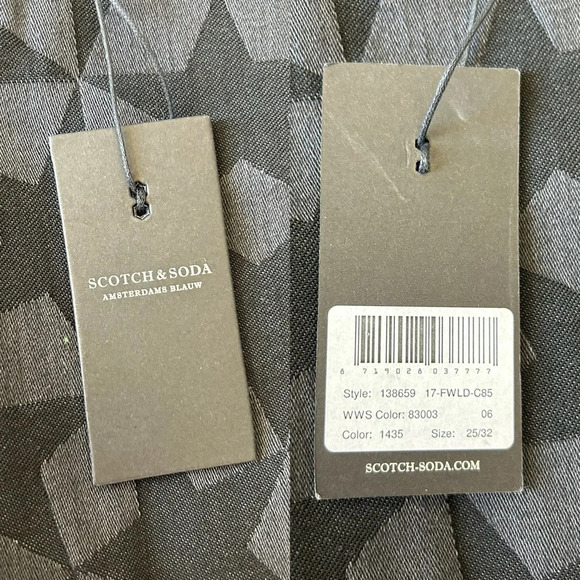 NWT SCOTCH & SODA La Bohemienne Mid Rise Skinny Star Pattern Jeans - Picture 12 of 16